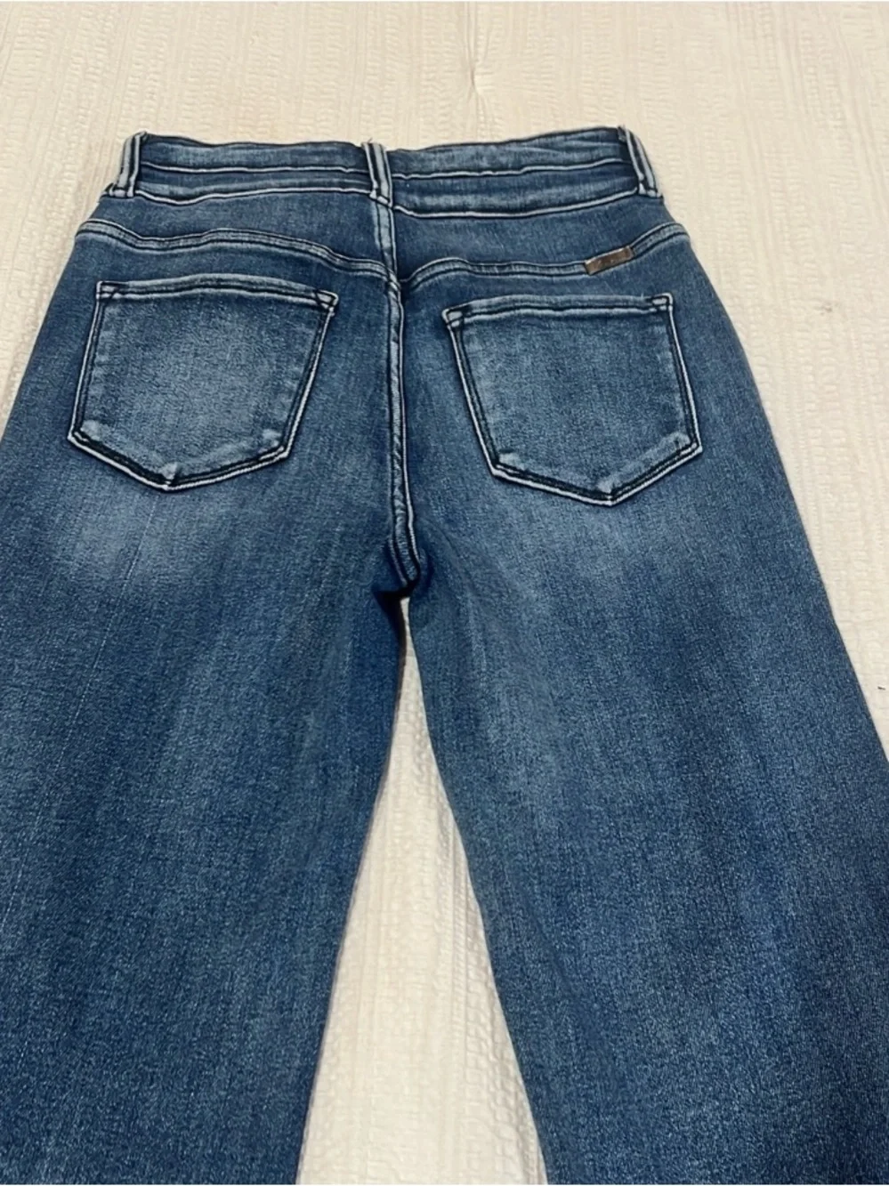 J. Crew Dark Blue Wide-Leg Jeans